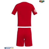 Otroški Nogometni dresi Sevilla Gostujoči 2025-26 Kratek Rokav (+ Kratke hlače)